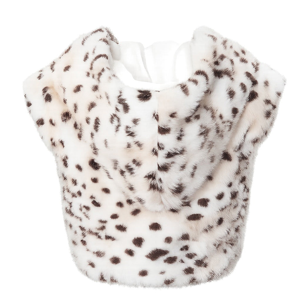 leopard print faux fur hooded vest boogzel clothing