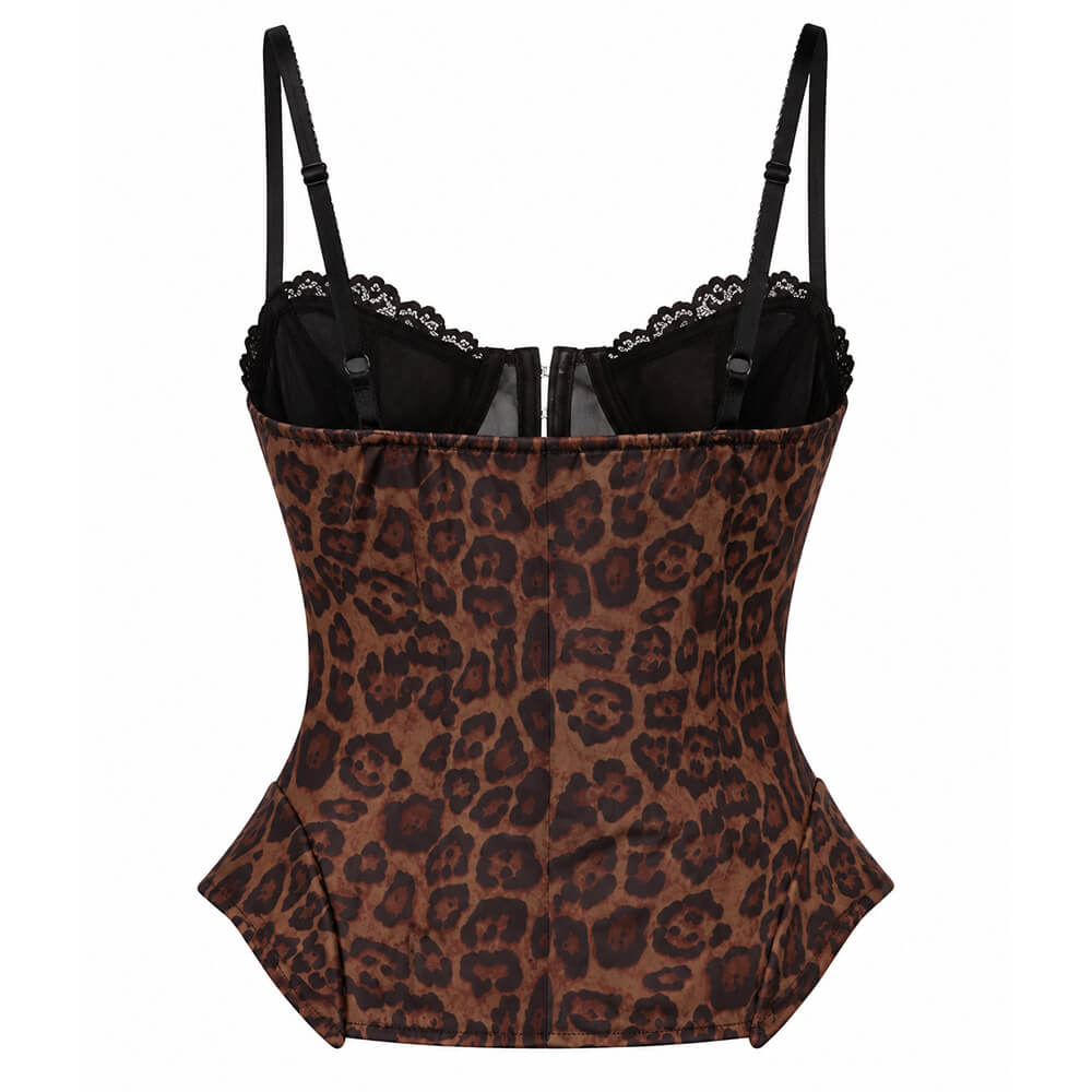 leopard corset top boogzel clothing