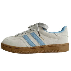 light grey and blue stripe sneakers boogzel clothing