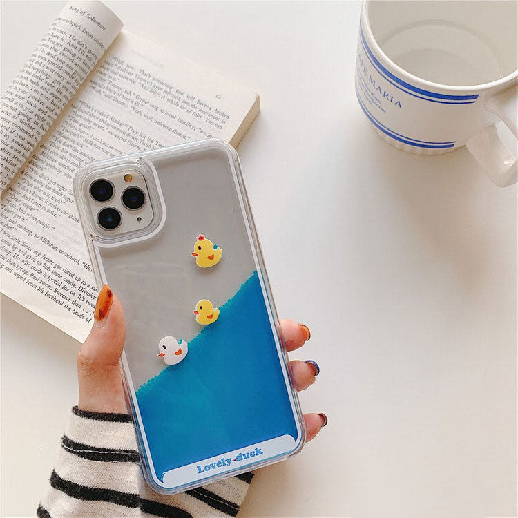 Floating Ducks Liquid iPhone Case boogzel clothing