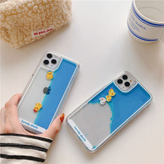 Floating Ducks Liquid iPhone Case boogzel clothing