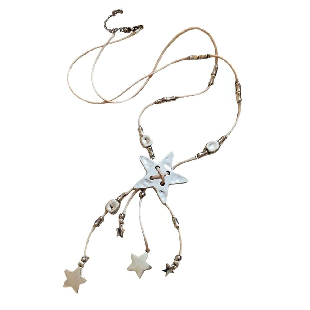 long star charm necklace boogzel clothing