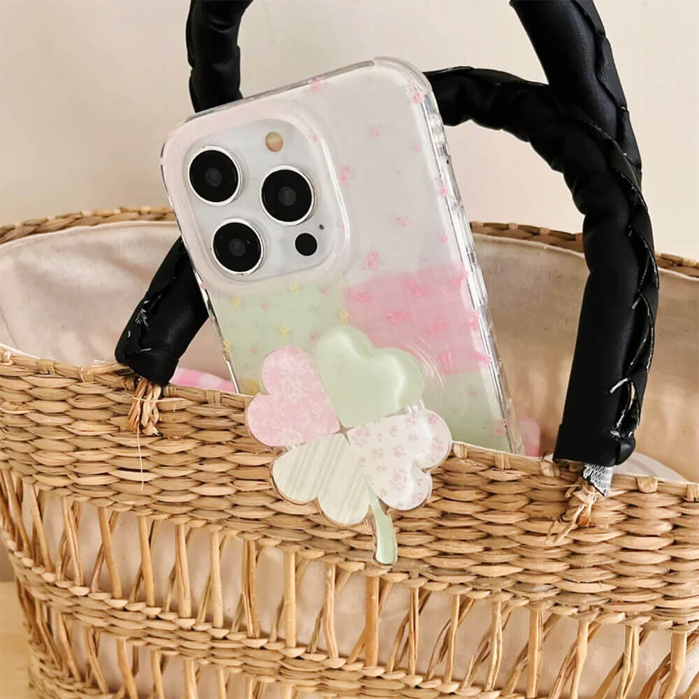 lucky clover phone holder boogzel- clothing