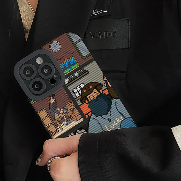 lucky man iphone case boogzel clothing