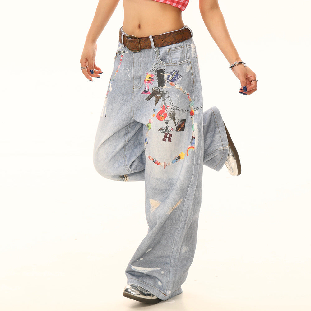 lucky trinket wide leg jeans boogzel clothing