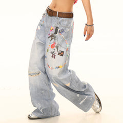 lucky trinket wide leg jeans boogzel clothing