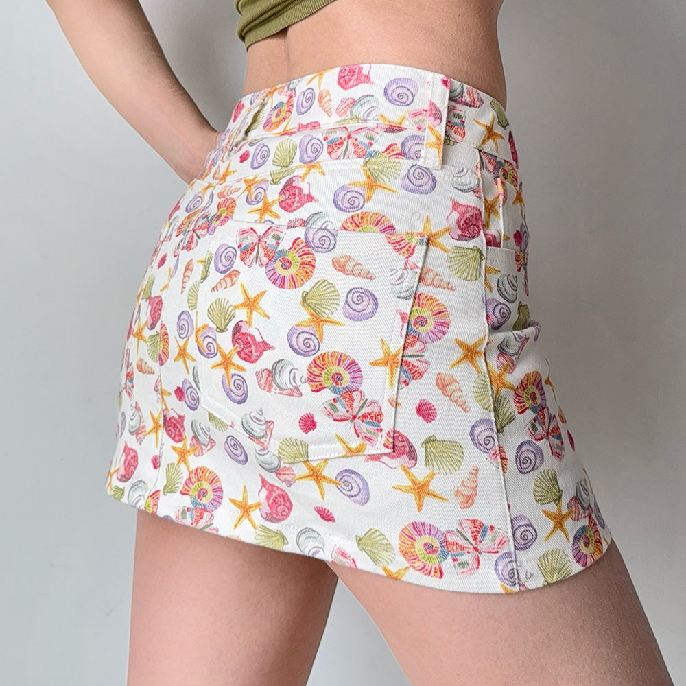 mermaid aesthetic denim mini skirt boogzel clothing