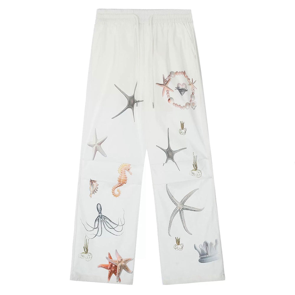 mermaid aesthetic wide leg trousers boogzel clothing
