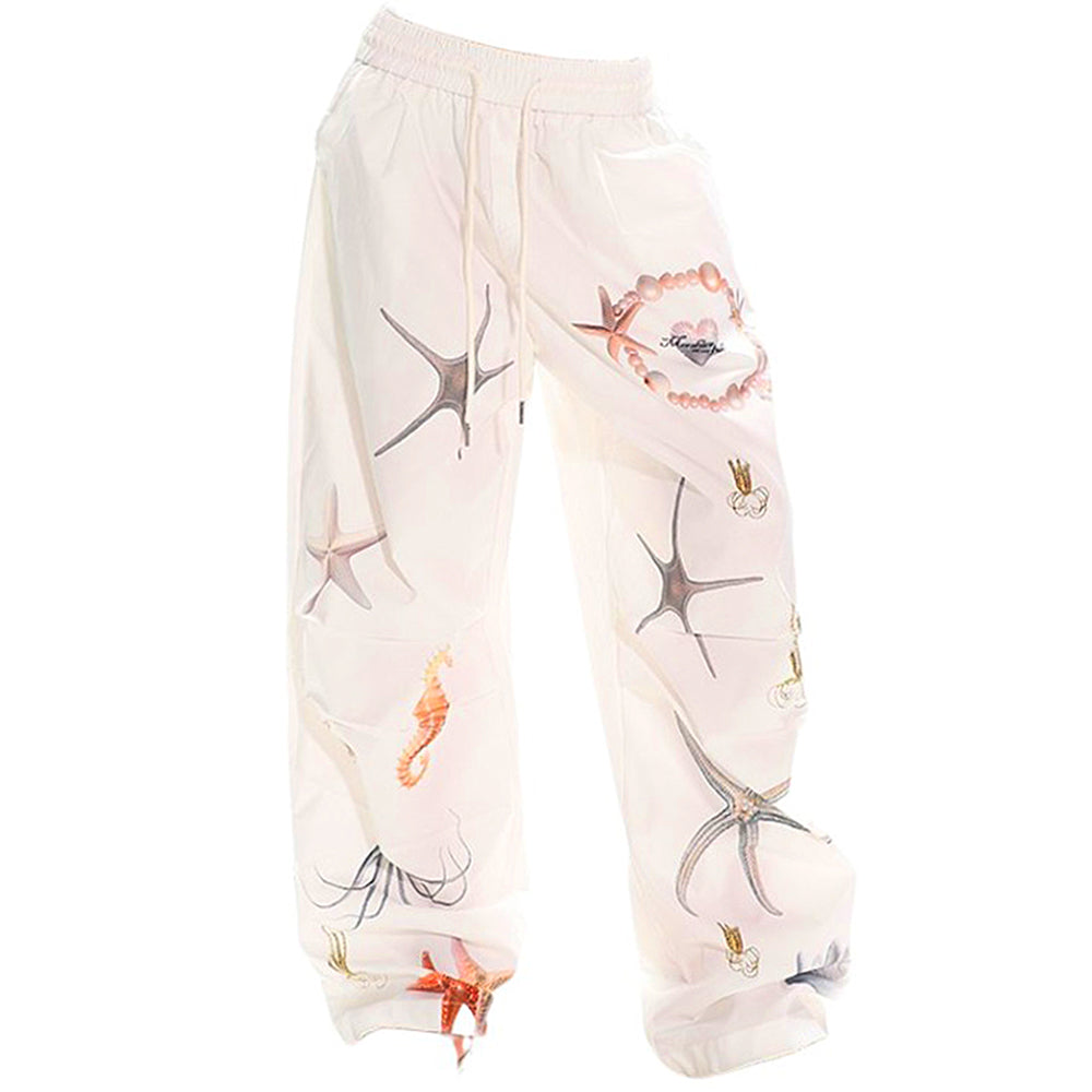 mermaid aesthetic wide leg trousers boogzel clothing
