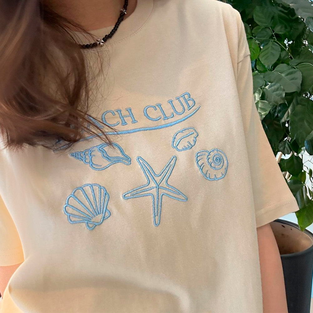 mermaidcore beach club tee boogzel clothing