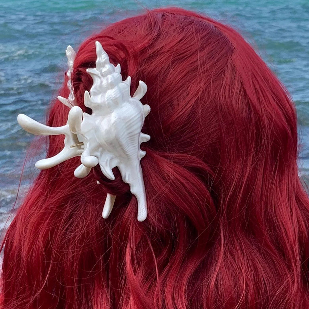 mermaid sea shell pearl hair claw boogzel clothing
