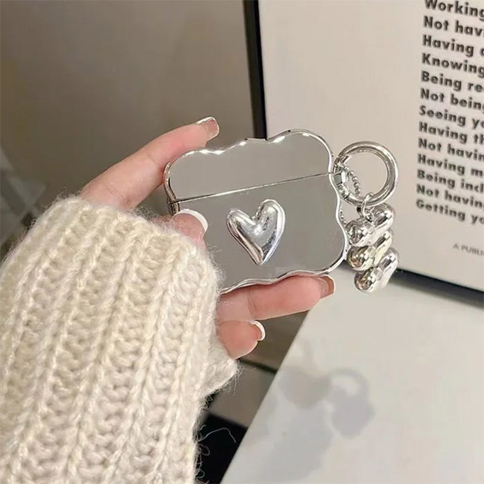 metal heart airpods case boogzel clothing