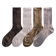 metallic ribbed socks boogzel clothing