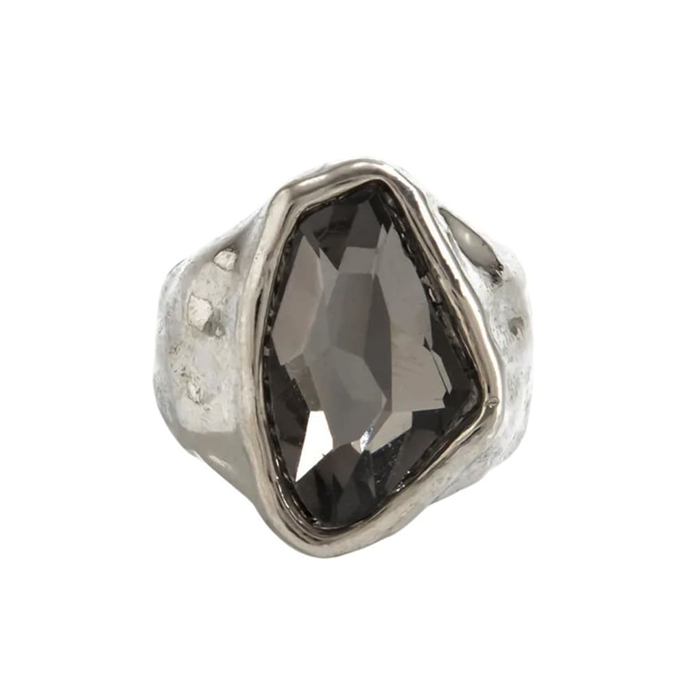 minimalist aesthetic silver ring set boogzel clothing