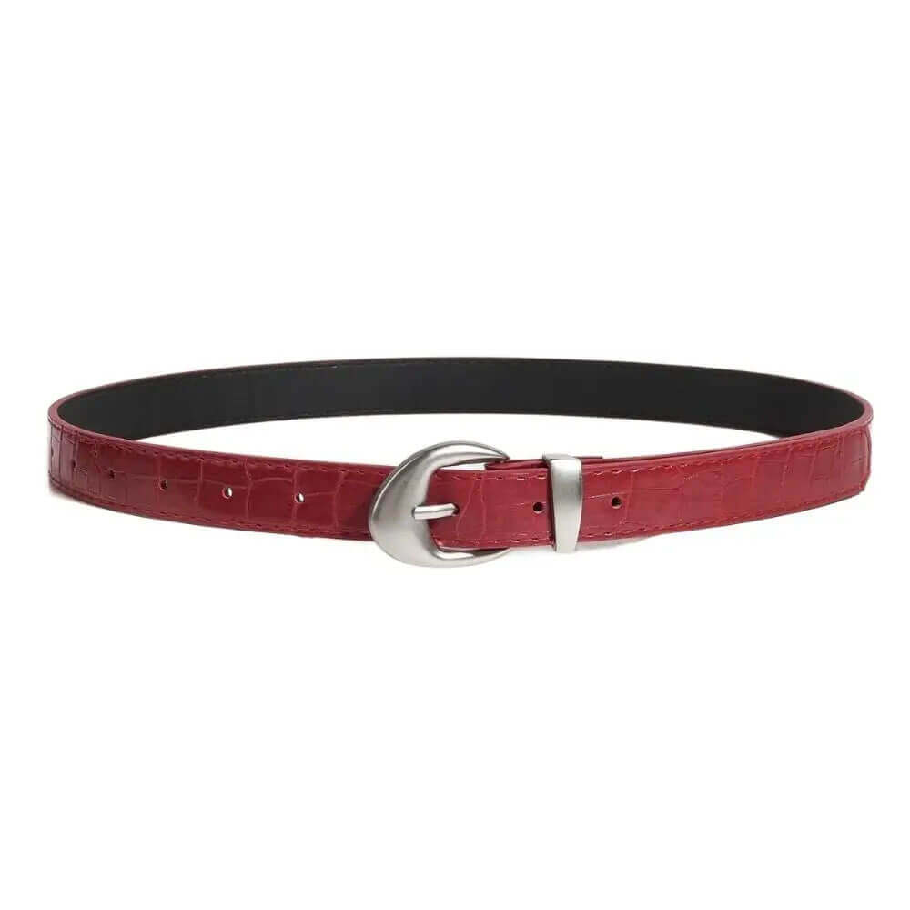 minimalist aesthetic croc pattern belt boogzel clothing