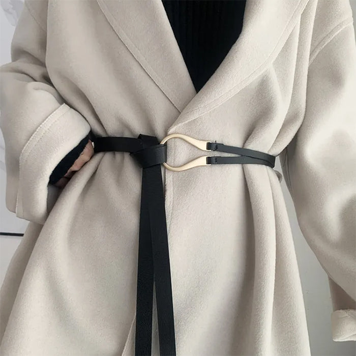 minimalist aesthetic leather belt boogzel clothing