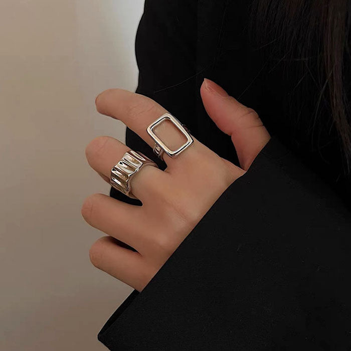 minimalist aesthetic ring set boogzel clothing