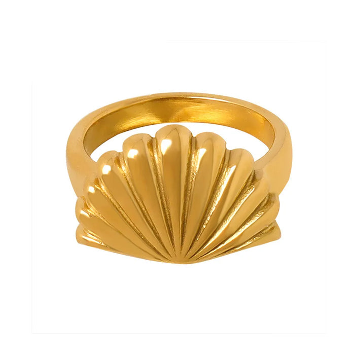 minimalist aesthetic shell ring boogzel clothing