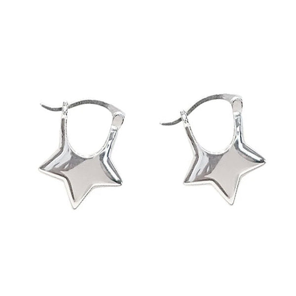 minimalist aesthetic star earrings boogzel clothing