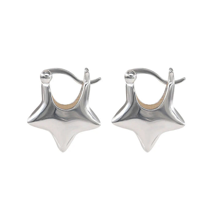 minimalist aesthetic star earrings boogzel clothing
