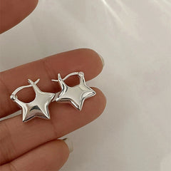 minimalist aesthetic star earrings boogzel clothing
