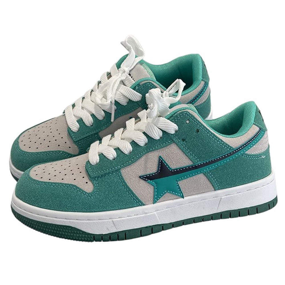 mint green star sneakers boogzel clothing