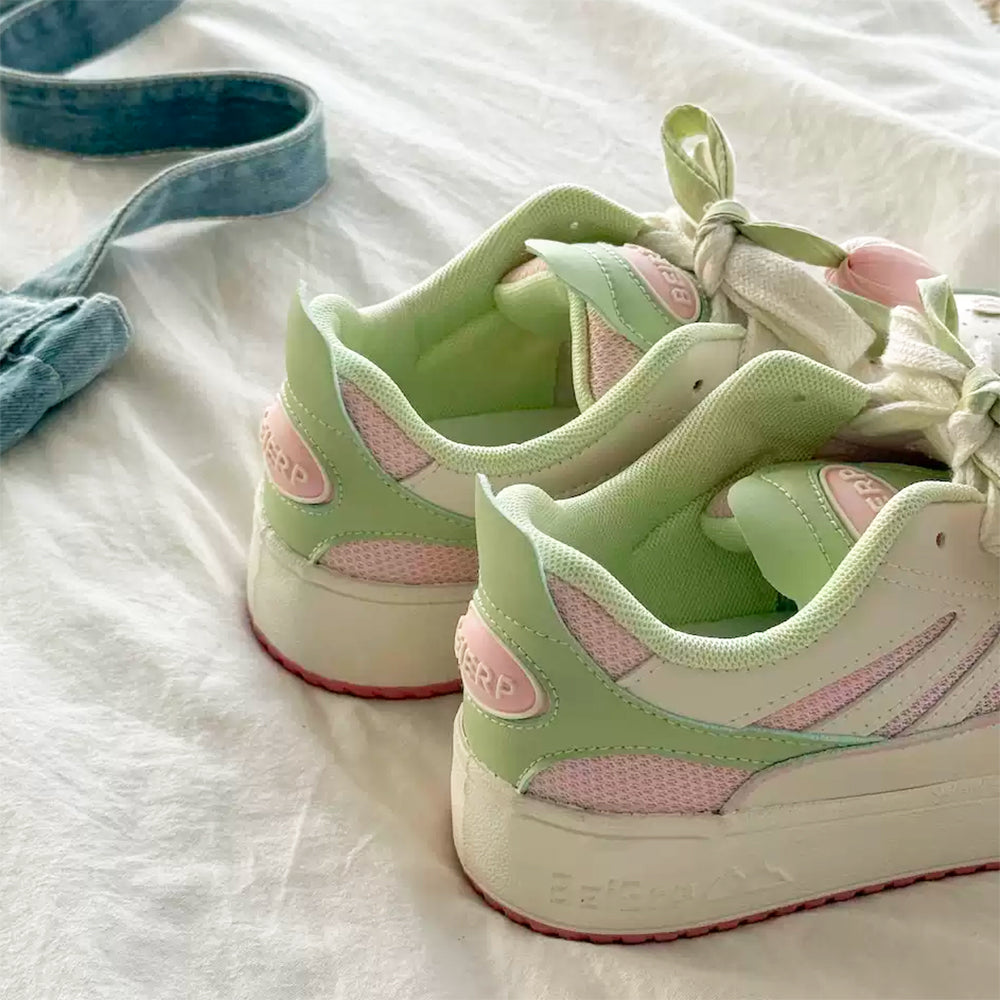 mint green tulip sneakers boogzel clothing