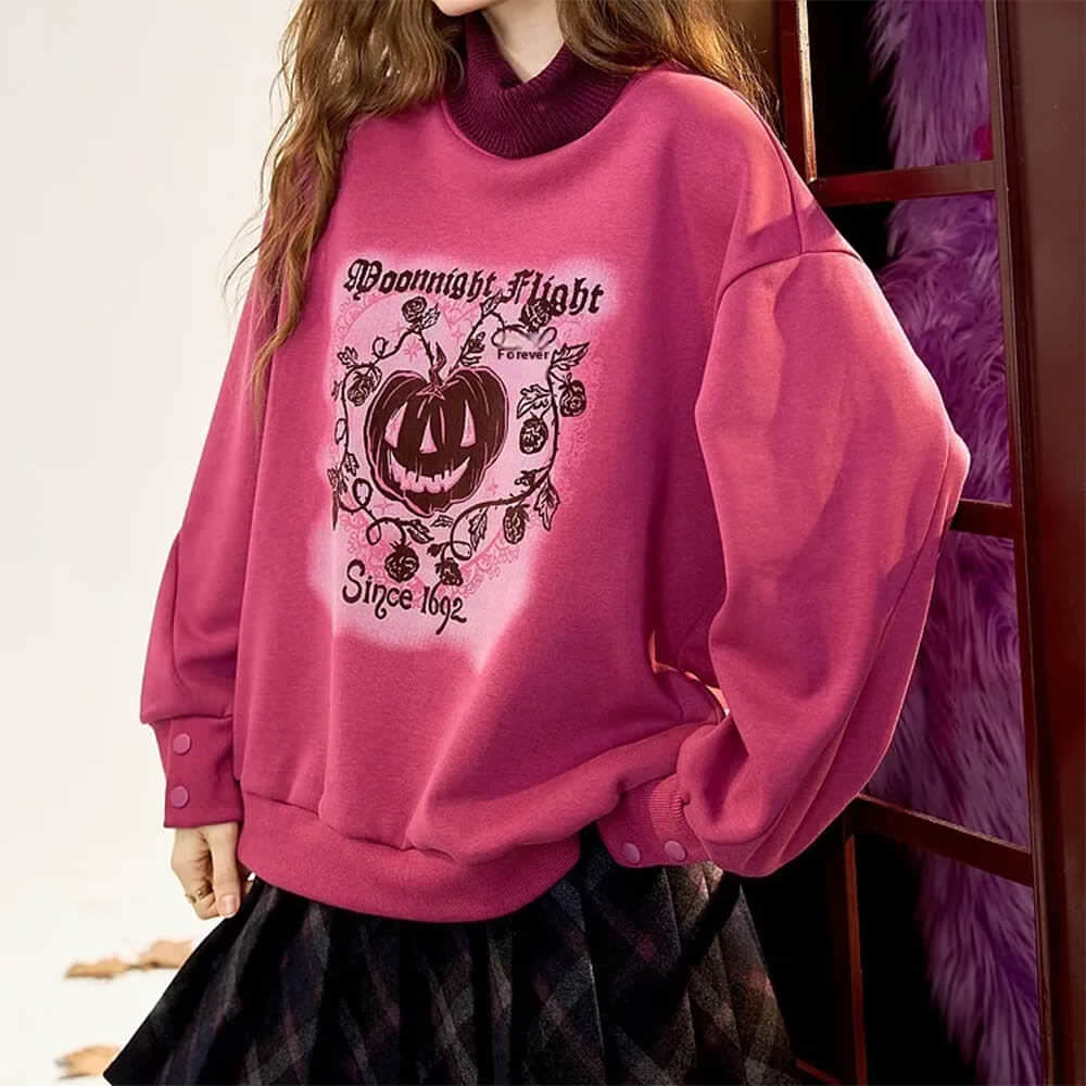 moonlight flight printed sweatshirt boogzel clothing