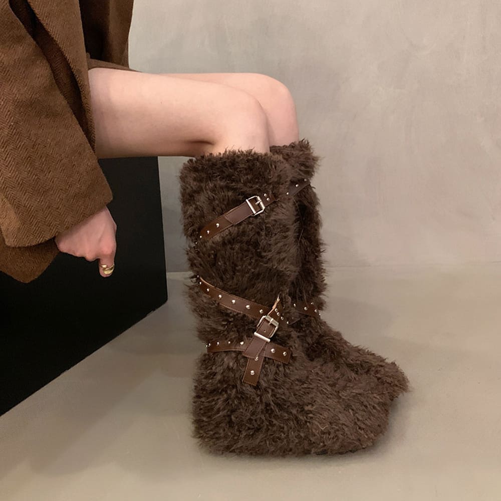 moon walk furry boots boogzel clothing
