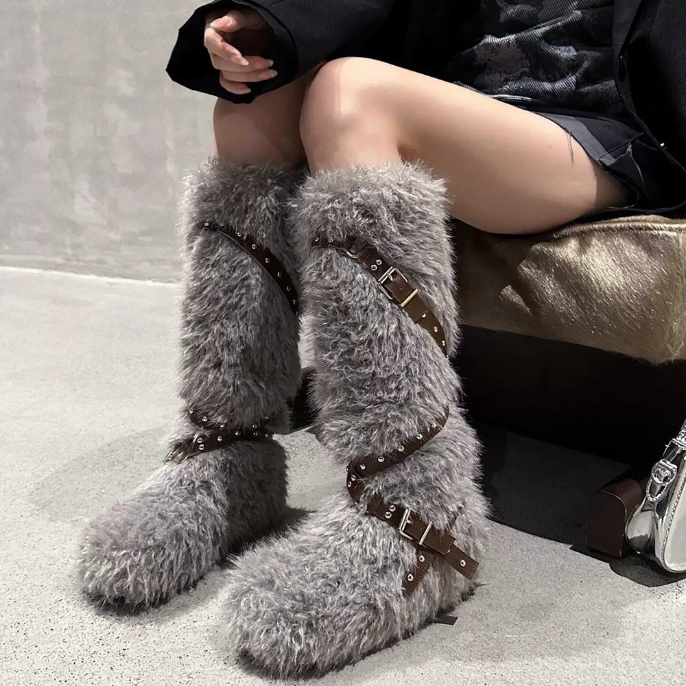 moon walk furry boots boogzel clothing