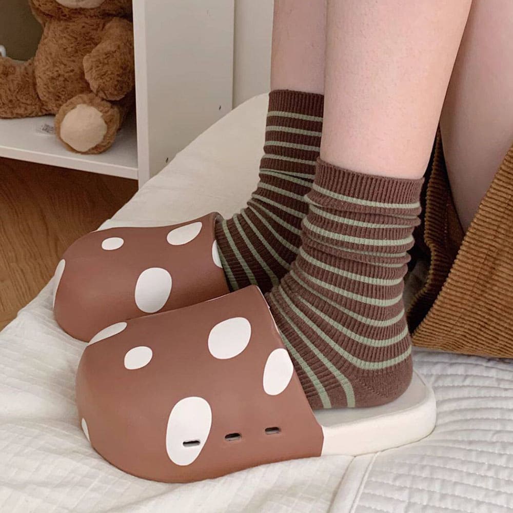 mushroom core slippers boogzel clothing