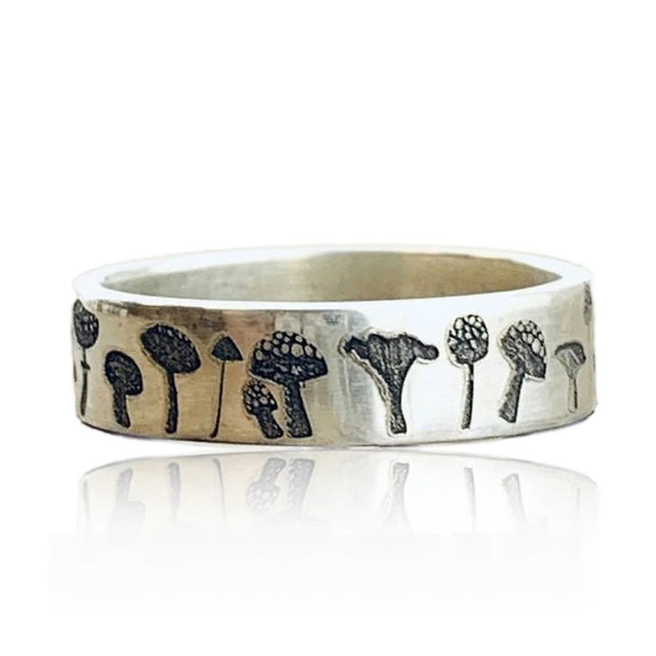 mushroom aesthetic ring boogzel apparel