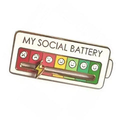 my social battery pin boogzel clothing