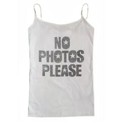 no photos please rhinestone skinny tank boogzel clothing