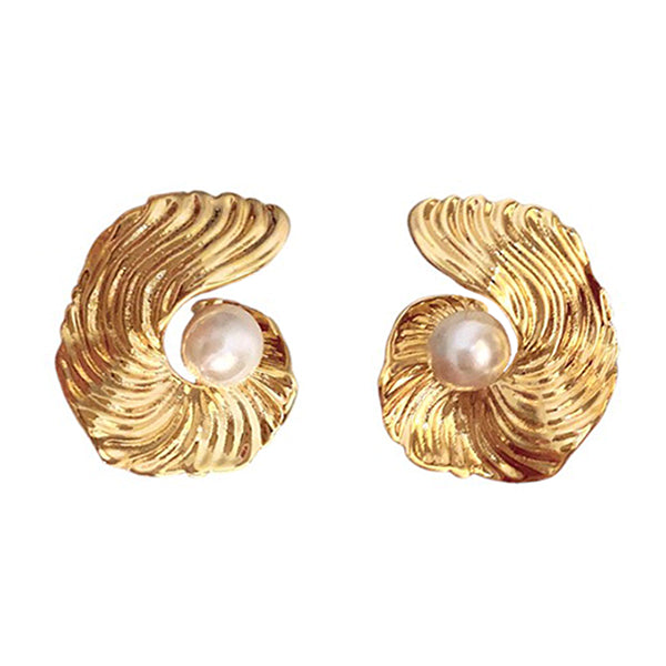 ocean whisper shell earrings boogzel clothing
