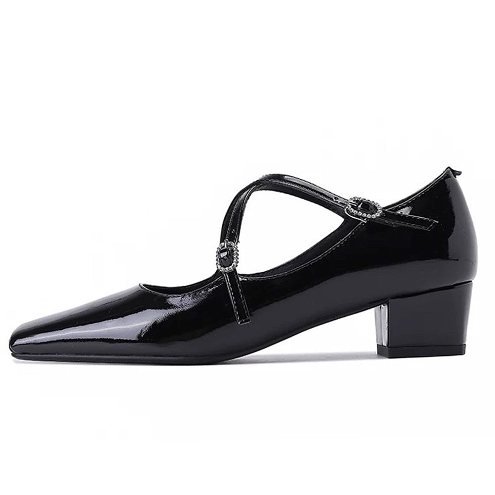 old money cross strap mary janes boogzel clothing