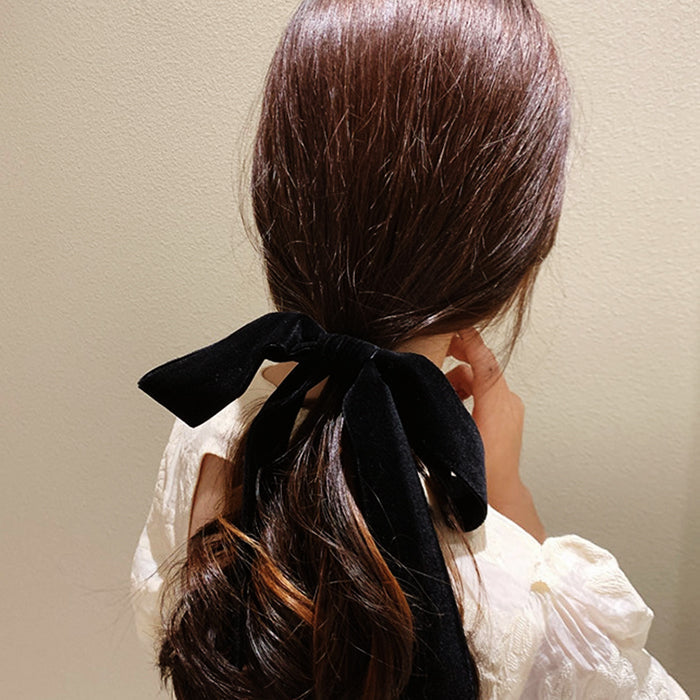 old money velvet hair bow boogzel clothing