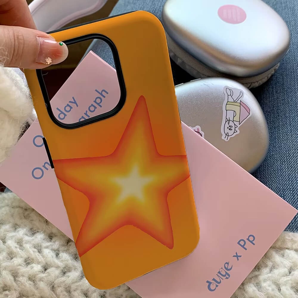 orange star iphone case boogzel clothing