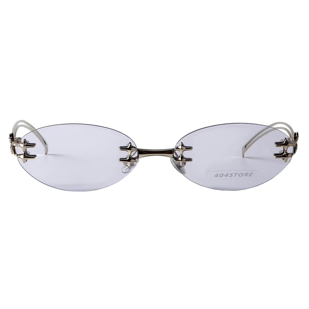 oval rimless glasses boogzel clothing