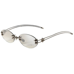 oval rimless glasses boogzel clothing