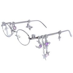 oval sunglasses with charms boogzel clothing