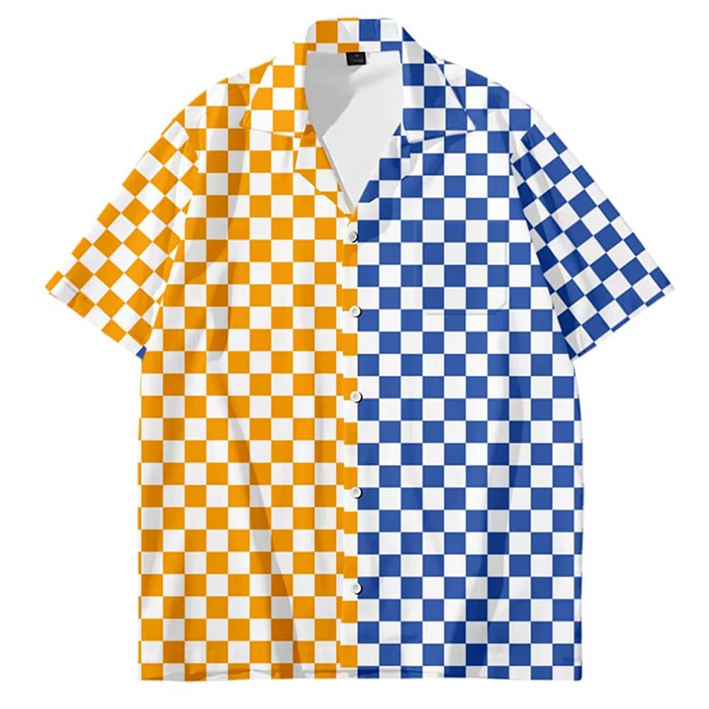 oversized checkered button-up shirt boogzel clothing