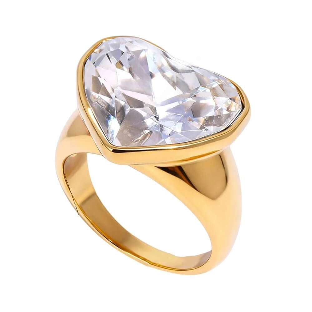 oversized heart ring boogzel clothing