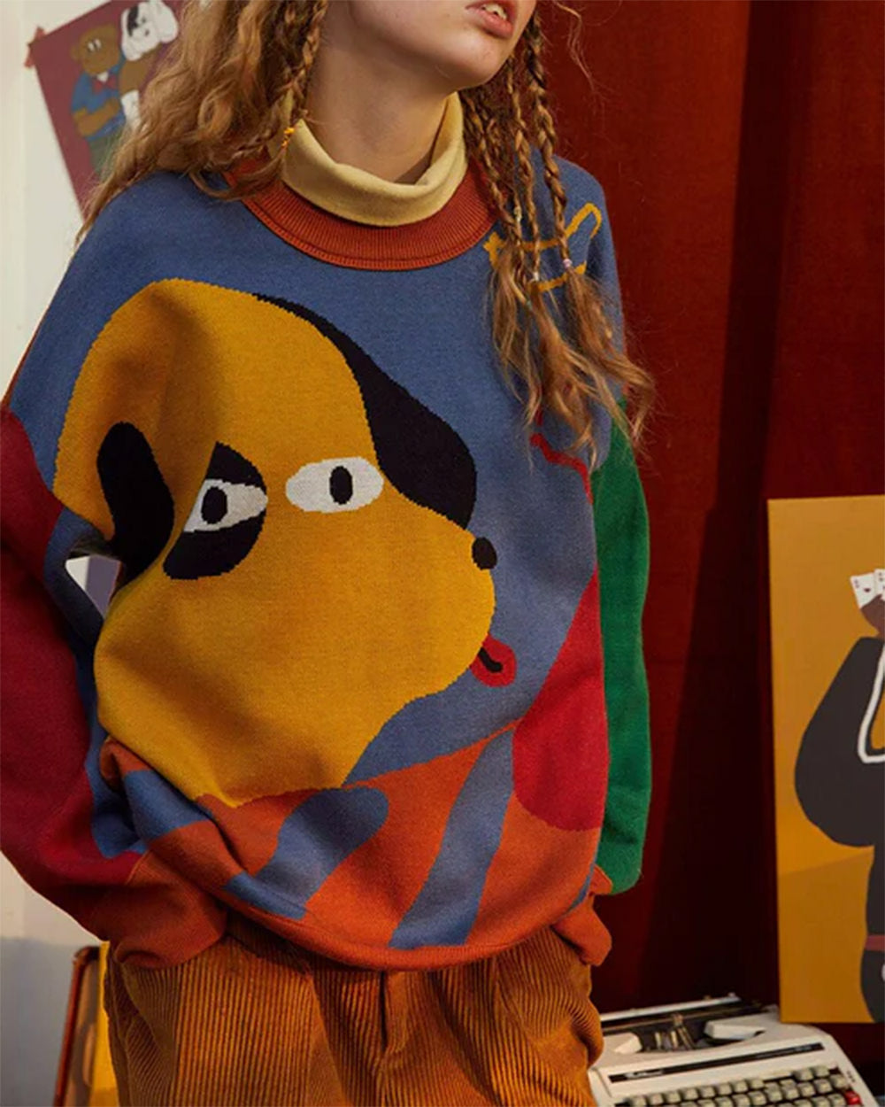 oversized hungry dog sweater boogzel clothing