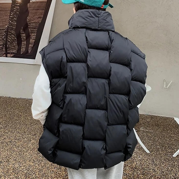 oversized puffer vest boogzel clothing