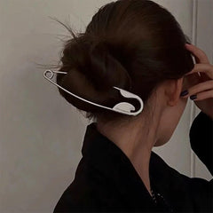 oversized safety pin hair clip boogzel clothing