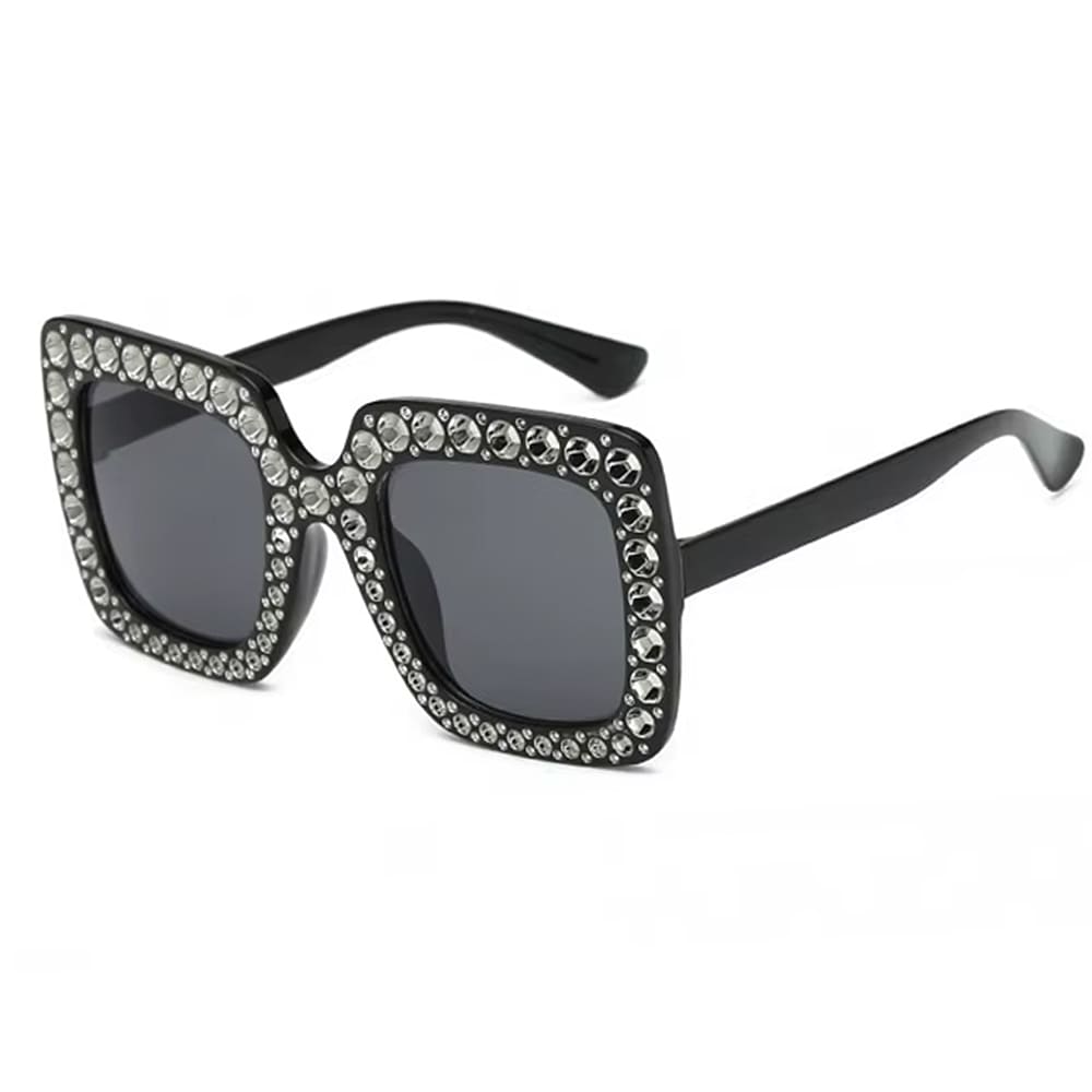 oversized square rhinestone sunglasses boogzel clothing