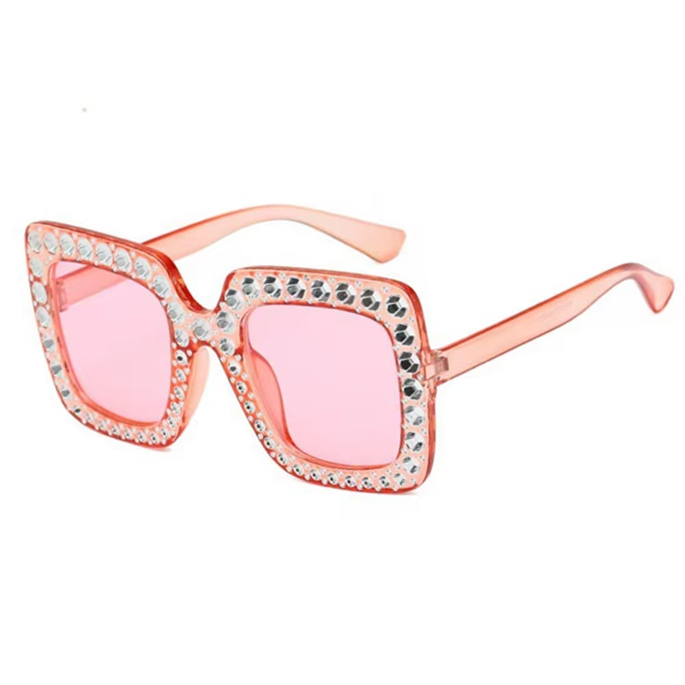 oversized square rhinestone sunglasses boogzel clothing