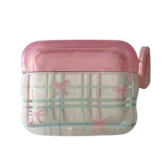 pastel bow plaid airpods case boogzel clothing