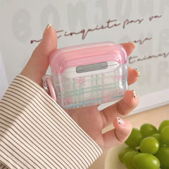 pastel bow plaid airpods case boogzel clothing